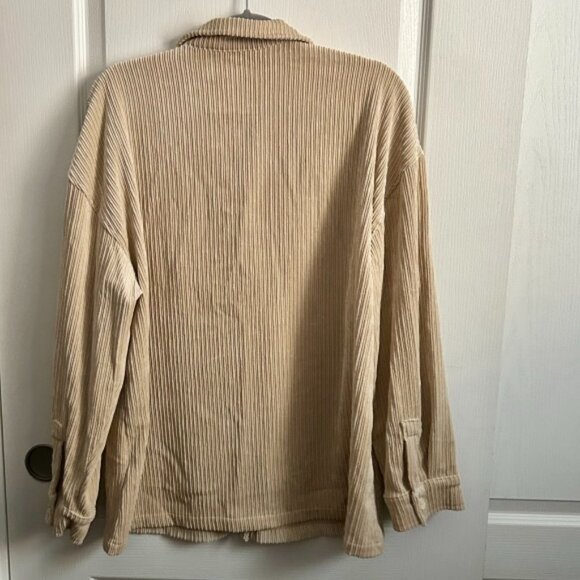 Corduroy Oversized Button Up Shirt - Picture 2 of 3